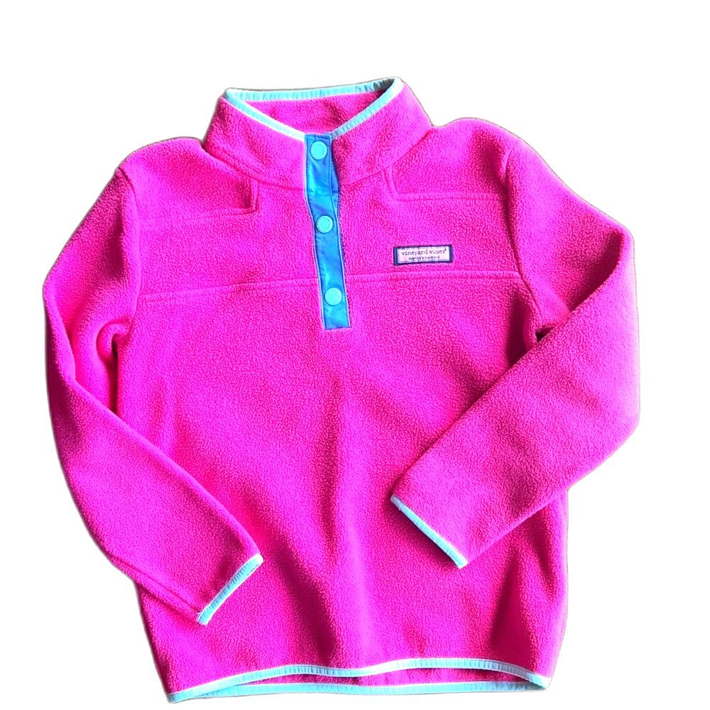 Vineyard Vines Shep Shirt Pullover Girls Medium Long sleeve Sweatshirt Pink